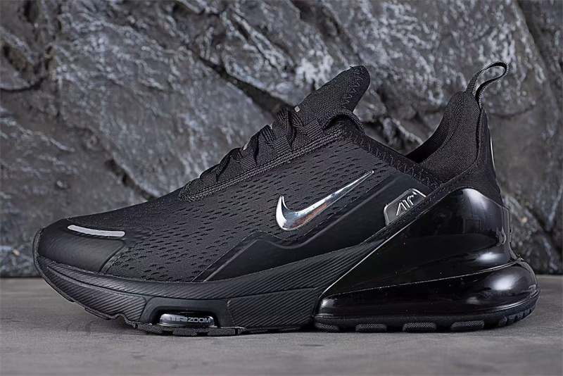 Women's Hot sale Running weapon Air Max 270 Black Shoes 098